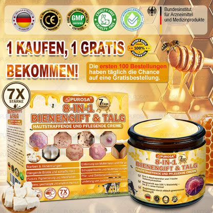 ❤️𝗣𝗨𝗥𝗢𝗦𝗔® 8-in-1 Bienengift & Talg Hautcreme – Jetzt -80% · Sichtbare Wirkung in 7 Tagen · Nur heute letzter Tag!