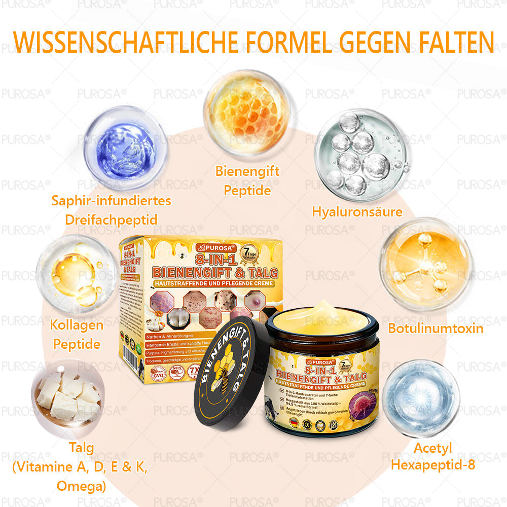 ❤️𝗣𝗨𝗥𝗢𝗦𝗔® 8-in-1 Bienengift & Talg Hautcreme – Jetzt -80% · Sichtbare Wirkung in 7 Tagen · Nur heute letzter Tag!